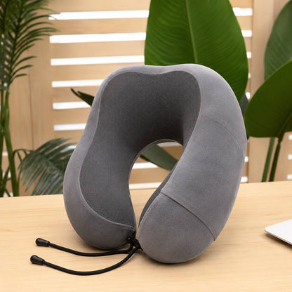 U Shaped Memory Foam Neck Pillows Soft Travel Pillow Massage Neck Pillow Sleeping Airplane Pillow Cervical Healthcare Bedding
