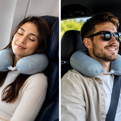 U Shaped Memory Foam Neck Pillows Soft Travel Pillow Massage Neck Pillow Sleeping Airplane Pillow Cervical Healthcare Bedding