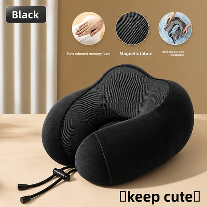 U Shaped Memory Foam Neck Pillows Soft Travel Pillow Massage Neck Pillow Sleeping Airplane Pillow Cervical Healthcare Bedding